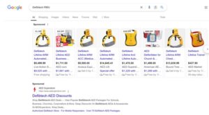 Screenshot Google RMU search